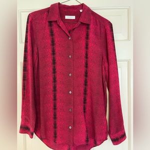 Equipment 100 % percent silk blouse size small